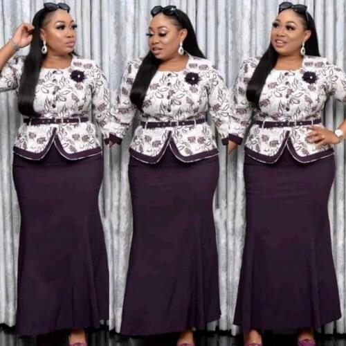 2XL-6XL Plus Size African Dress For Women Fashion Dashiki Print Ruffles Vestido New Arrival Robe Elegant African Party Dress