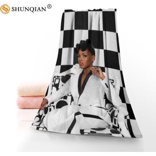 Microfiber Towels Custom janelle monae Face Towel/Bath Towel Size 35x75cm, 70x140cm for family travel