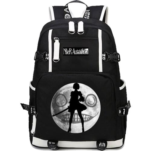 Game NieR:Automata backpack YoRHa Type No. 2B backpack School Bags Teenages Children Shoulder Bags Rucksack Unisex Backpacks