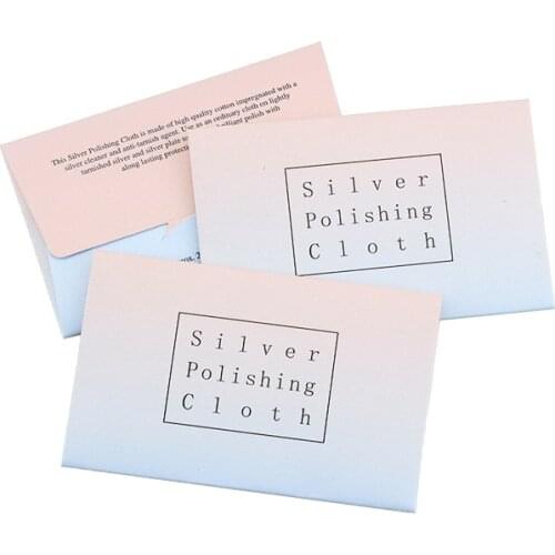 10 Pcs 2.5x4.5 inch White Sterling Silver Color Cleaning Cloth Polishing Soft Silver Gold Wipe Wiping Cloth For Jewelry Tools
