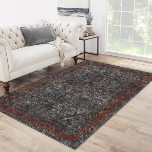 Grey red colorful flower old ethnic patterned carpet modern carpet living room carpet free shipping soft