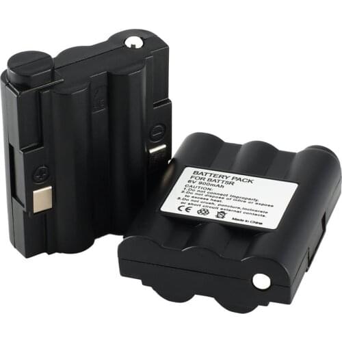 2 pcs BATT5R AVP7 Replacement Rechargeable Battery for 2 Midland BATT-5R AVP7GXT Walkie Talkie and Other GXT Series GMRS Radios