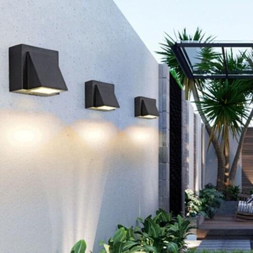 LED Wall Lamp IP65 Outdoor Waterproof Garden Porch Lighting Lamp 10W 14W Modern Simple Aluminum Indoor Wall Light