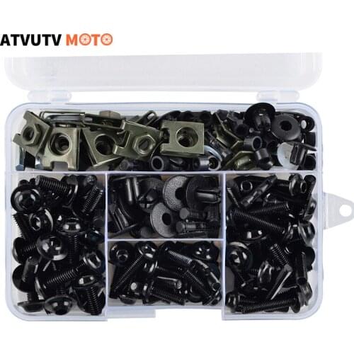 Universal Motorcycle CNC Full Fairing Bolt Kits Screws For Yamaha Kawasaki Honda BMW SUZUKI Aprilia Agusta Triumph Pit Dirt Bike