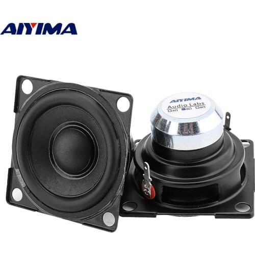 AIYIMA 2Pcs 2 Inch Full Range Speaker Unit 6 Ohm 15W Sound Amplifier Speaker Neodymium Magnetic Loudspeaker DIY Home Theater