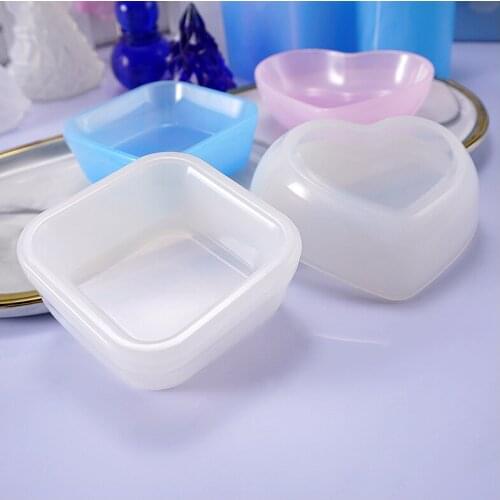 1Pcs Heart Shape Jewelry Epoxy Casting Molds Sets UV Epoxy Resin Molds Tools For Diy Jewelry Clay Molds Findings Kits