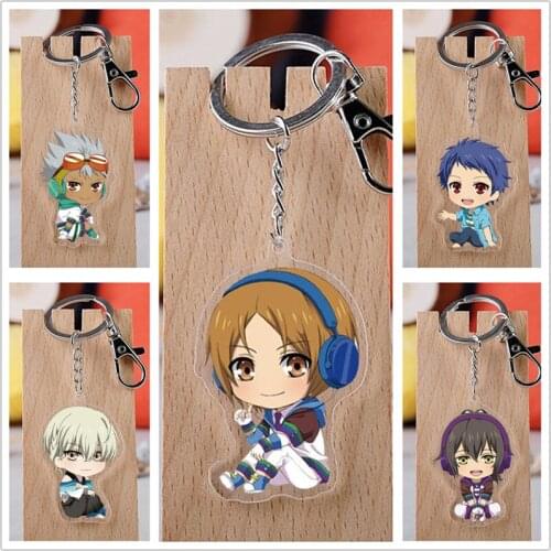 10 pcs King OF PRISM Acrylic Keychain Toy Figure Nishina Kazuki Bag Pendant Double sided Key Ring Gifts
