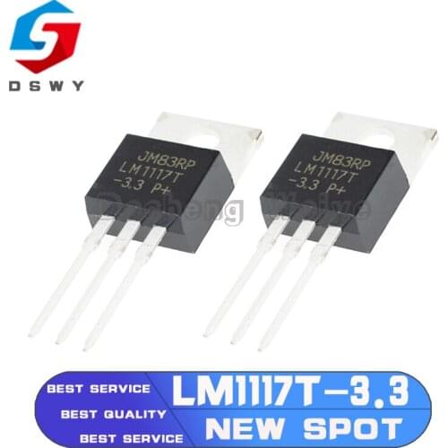 10PCS LM1117T-3.3 LM1117T LM1117 Low Dropout Voltage Regulator 3.3V New