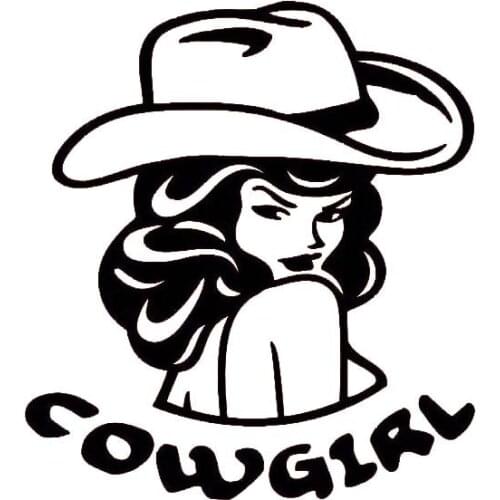 12.8*14.2CM Sexy Funny Cow Girl Car Sticker Popular Style Silhouttte Design Vinyl Fashion Decal Black/Silver C20-1085