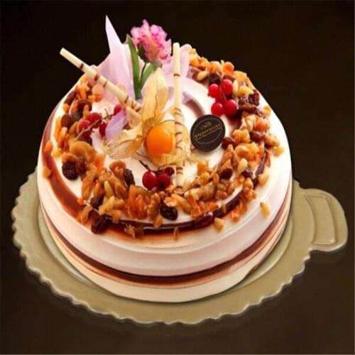 16/21/25/28cm Round Square Cake Plate Round Base Paper Cup Cake Rack Carton Pad Party Pastry Baking Mat Ornament