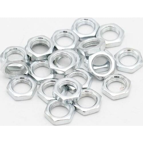 20 Pieces /50 Pieces /100 Pieces M10 Metal Hexangular Threaded Nuts Zinc Alloy