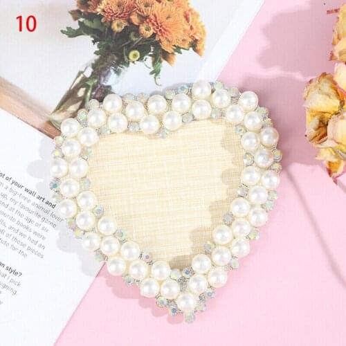 2021 NEW!! -1pc Heart/LOVE Sharp Peal Nail Art Plate Work Display False Tips Rhinestones Practice Display Nail Tools