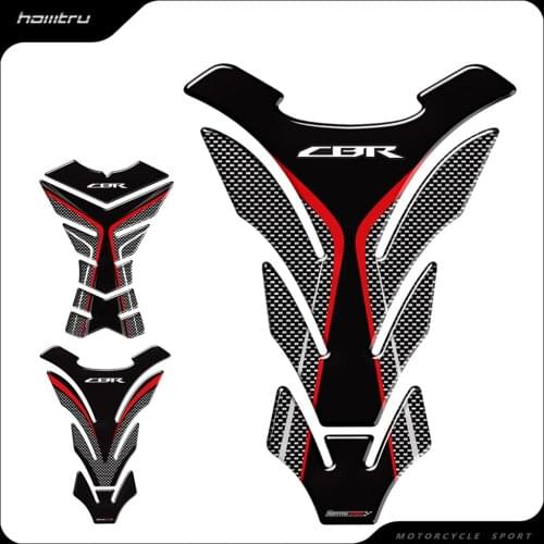3D Carbon-look Motorcycle Tank Pad Protector Decal Stickers Case for Honda CBR 250RR 600RR 900RR 1000RR 650F 500R Fireblade
