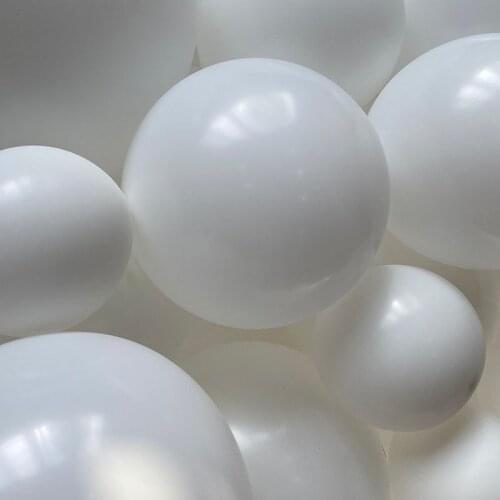 5-36inc White Color Balloon Birthday Wedding Party Engagement Proposal Decoration Party Advertising Scene Decoration Balloon