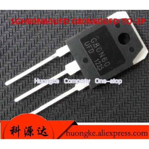 5pcs/lot SGH80N60UFD G80N60UFD G80N60 80A600V TO-3P Ultrafast IGBT