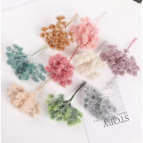 6 pieces Wedding Home decoration accessories pretty Artificial plants Christmas Candy boxes DIY Flower arrangement Potted plants