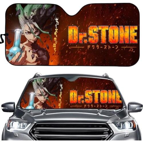 Dr.STONE Anime Summer Auto Sunshade Universal Sunshade Sun Shade UV Sun Gloss Sunshade Universal Car Windshield Covers