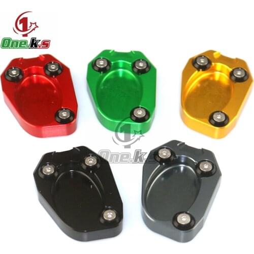 CNC Aluminum Motorcycle Plate Extension Pad Stand Enlarger For KAWASAKI Z1000 Z100SX ZX10R ZX6R ER6F N