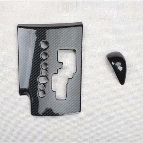 Car Gear Shift Panel Cover Trim Knob Head Bezel Styling For Toyota RAV4 2009 2010 2011 2012 Interior Auto Moldings 2Pcs