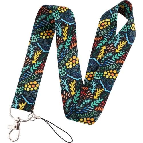 ER736 Bohemian Style Keychain Tags Strap Neck Lanyards For Keys ID Card Pass Gym Phone USB Badge Holder DIY Hang Rope