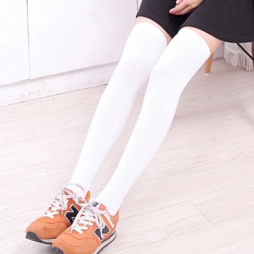 Lolita Striped Cotton Stockings Women Funny Christmas Gifts Sexy Thigh High Knitting Long Cute Over Knee Socks For Girls Mujer