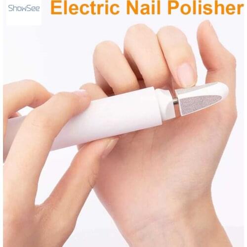 Showsee Electric Nail Polisher Fast Care trim Grind polishing Nail Polisher Portable Nail Polisher