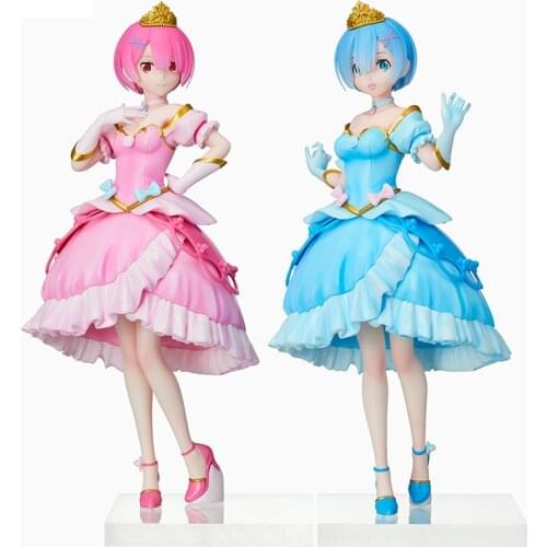 2021 Japanese original anime figure PVC Re zero kara hajimeru isekai seikatsu Rem/Ram Princess ver action figure