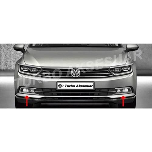 Volkswagen Passat B8 Chrome Fog Headlight Frame 2 Piece (2015-)