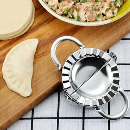 Dumpling Tools Jiaozi Maker Mould Eco-Friendly Pastry Stainless Steel Kitchen Tools Dough Cutter for Kitchen Making Tools
