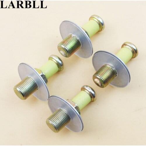 LARBLL 4Pcs/Set Car Door Lock Touch Striker Pins Holder Gaskets Bolts For VW Passat B3 B4 Golf 2 MK2 Polo Scirocco Seat Toledo