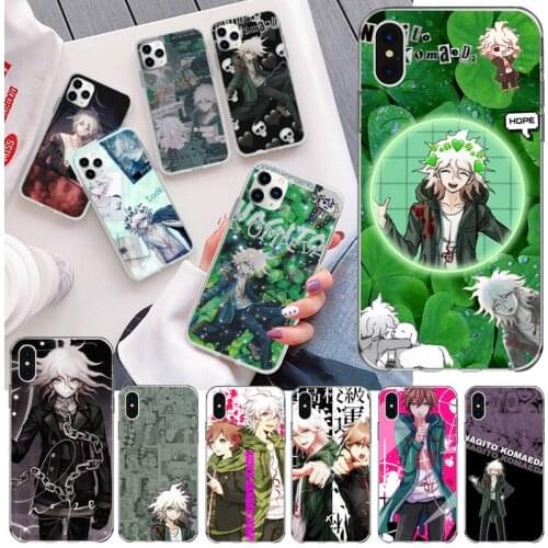 Makoto Nagito Komaeda Anime Phone Case For iphone 12 11 Pro Max Mini XS Max 8 7 6 6S Plus X 5S SE 2020 XR Silicone Soft Cover