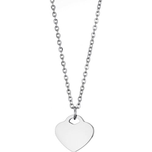 Minimalist Love Heart Necklace for Women Female Gift Necklace Stainless Steel Pendant Necklace Never Fade HQD Jewelry 2021