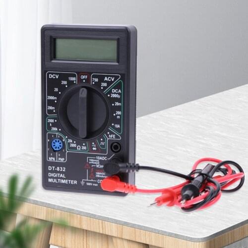 Multifunction Digital AC DC Multimeter Current Voltage Resistance Monitor Voltmeter Ammeter Handheld Ohm Amp Detecting Tester