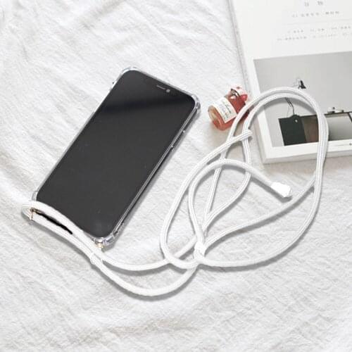 Soft TPU Transparent Mobile Phone Case Cute Shock Proof Phone Case Girly Cross Body Lady Phone Case