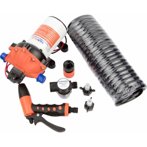 5.0 GPM Washdown Pump Kit Heavy-duty Boat Diaphragm Water Pumps Marine Wash Pump DC 12V 70PSI