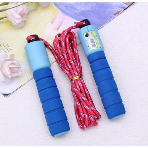 Newly Skipping Rope Jump Rope Cable for Exercise Fitness Training Tool Sports with Counter Color Random
