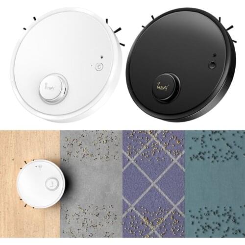 Rechargeable Robot Vacuum Cleaner Wet/Dry Use 70 min Runtime Quiet Super-Thin Ideal for Pet Hair Carpets Hard Floors M2EE