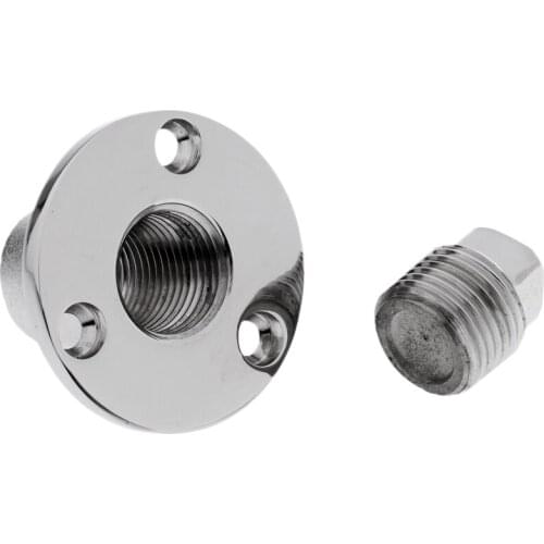 Premium 316 Stainless Steel Boat Garboard Drain Bung Plug for Boat / Dinghy / Marine