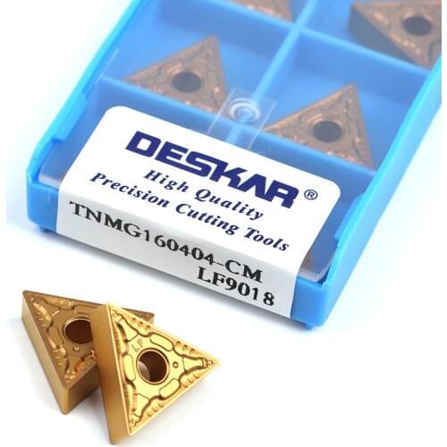 TNMG160404-CM TNMG160408-CM LF9018 Carbide CNC lathe turning inserts CVD Coating Rough machining cutting Inserts for steel parts