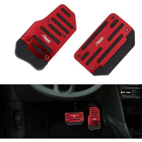 2Pcs/set Universal Aluminium Alloy Non-slip Car Automatic Accelerator Pedal car styling Foot Random Brake Cover Treadle Q4K9