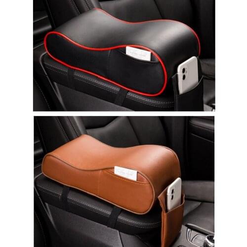 Universal Car Central Armrest Pad Auto Center Console Arm Rest Seat Box Mat Cushion Pillow Cover Vehicle Protective Styling