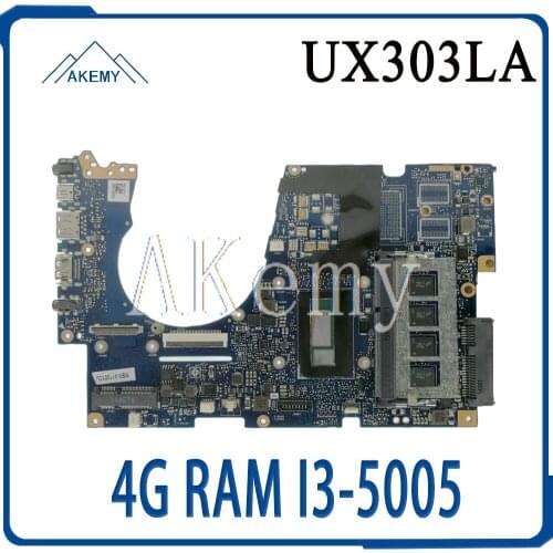 UX303LAB Motherboard 4G RAM I3-5005 CPU For Asus UX303LA UX303LB UX303LN UX303L UX303 Laptop motherboard UX303LAB Mainboard