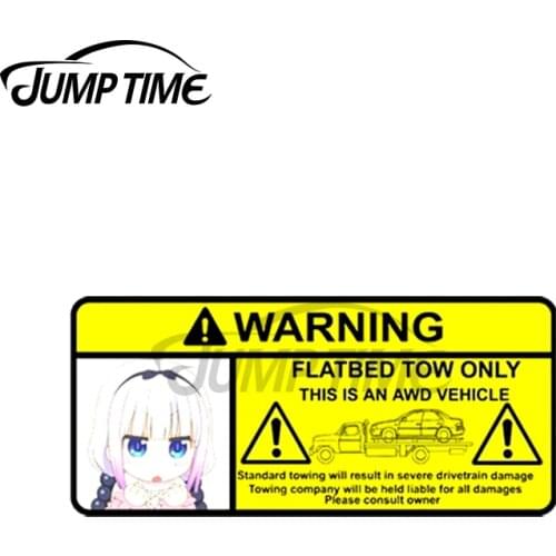 Jump Time 13 x 3.5cm For Kanna chan Funny Auto Car Stickers and Decals Trunk Vinyl Waterproof Decal Decoration