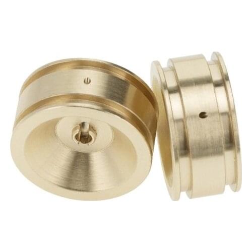 Y3NF 4pcs Brass Hub Counterweight Wheel for 1/24 Axial SCX24 90081 RC Model Car Accessories Update Parts