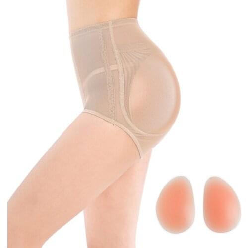 Women Silicone Insert Hip Self-Adhesive Butt Pads Fake Ass Enhancer Hip Pads Removable Hip Pad