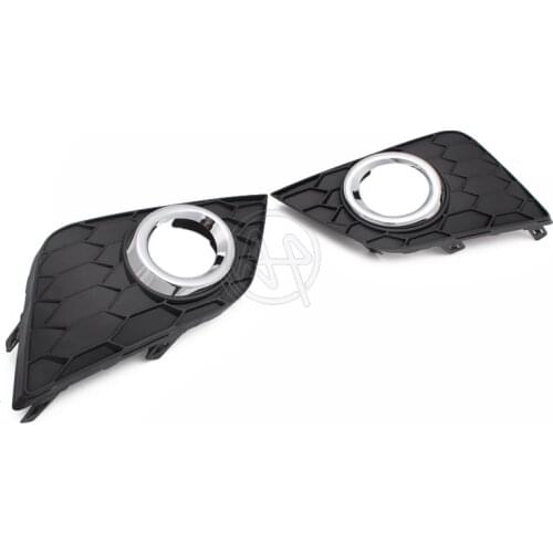 1Pair Car Front Fog Light Cover fog lamp frames For Nissan Sentra 2016-2017