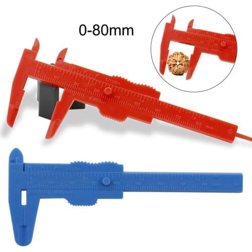 1PC DIY Portable 80MM Plastic Eyebrow Measuring Vernier Caliper Tattoo Caliper Ruler Plastic Permanent Makeup Measurement Tools