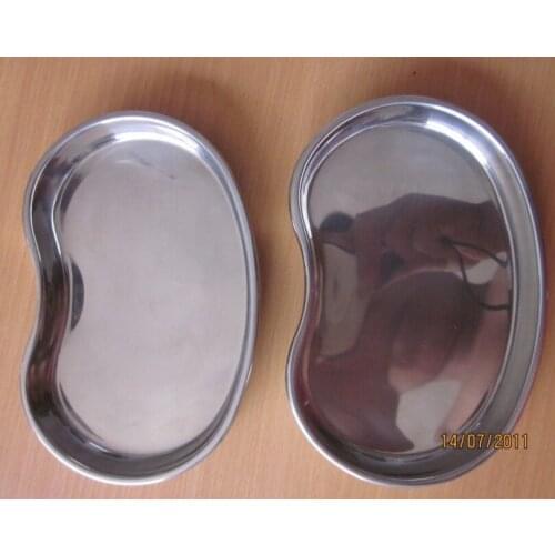2pcs small size 19*11*2.5cm 304 curved plate stainless steel kidney dish pallet curved plate lumbar disc medical pallet small
