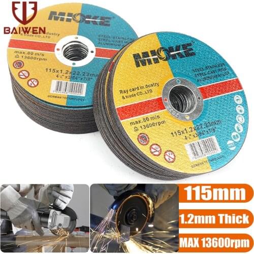 4.5 Inch Cutting Discs Stainless Steel Cut Off Wheels 115mm Flat Metal Sanding Cutter Discs For Angle Grinder Wheels 5-60Pcs