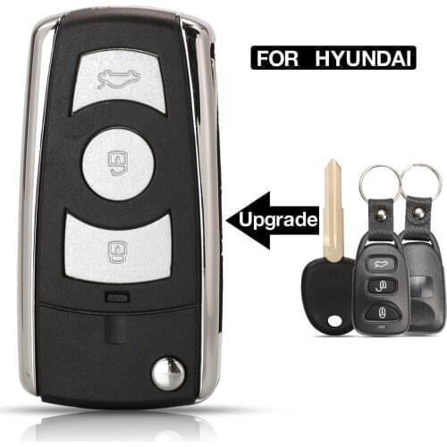 Kutery 5PCS Remote Folding Flip Car Key Cover Case modified For Hyundai Coupe Innovation Aceent For KIA Visto Cerato Sportage